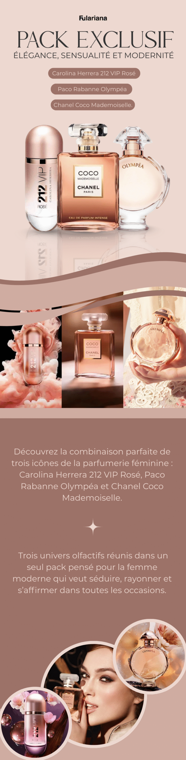 Carolina Herrera 212 VIP Rosé, Paco Rabanne Olympéa et Chanel COCO Mademoiselle 8 1 LP CAROLINA HERRERA VICENTE11 3 scaled