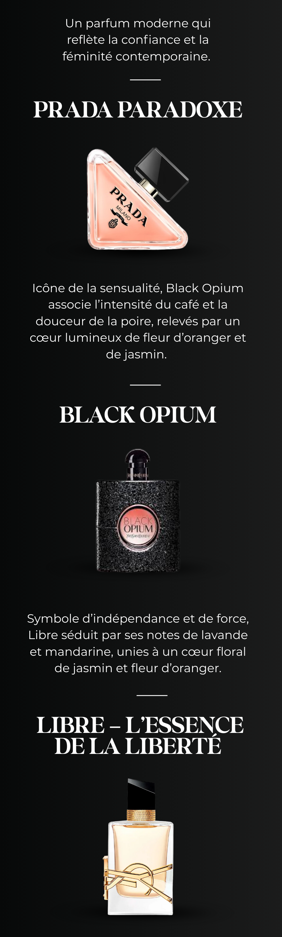 Prada Paradoxe, Black Opium Yves Saint Laurent, Libre 3 1 LP PRADA VICENTE22 1
