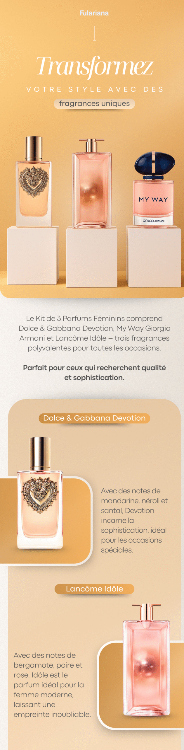 Dolce Gabbana Devotion, My Way Giorgio Armani, Lâncome Idôle 8 LP DOLCE GABBANA VICENTE01 scaled